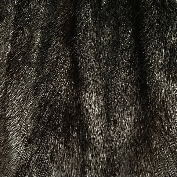 🌟HostPick🌟Real mink fur vintage coat - black - early 90s - Picture 15 of 17